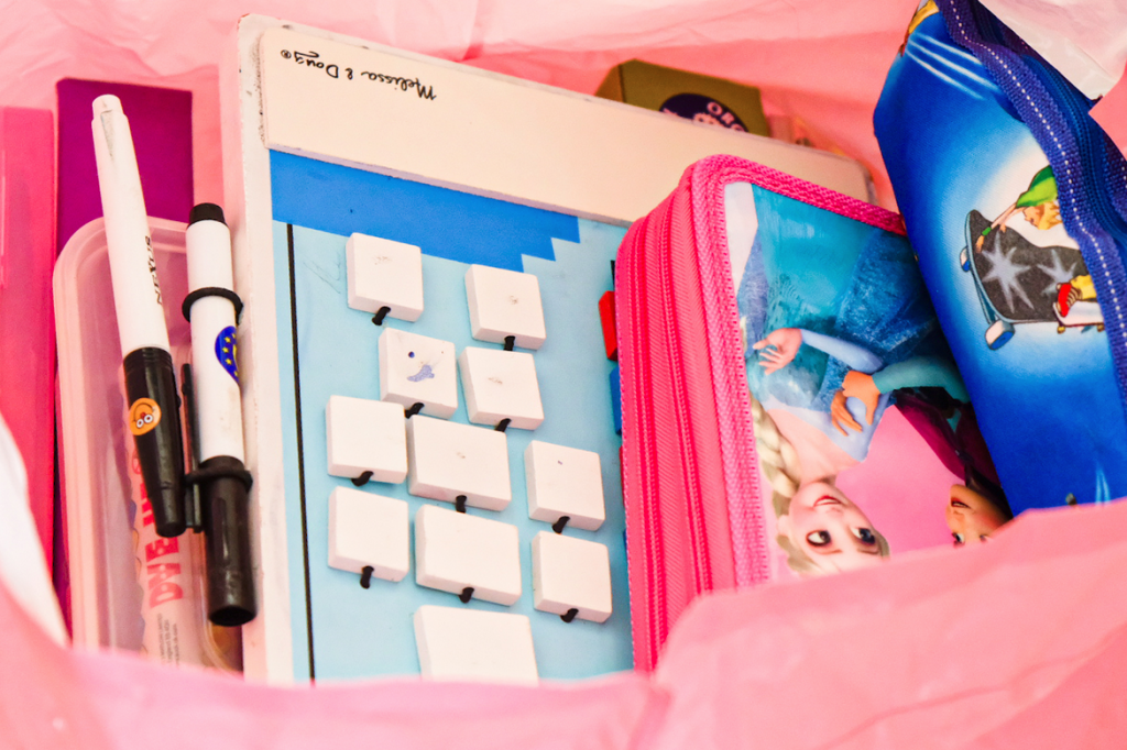 Pink stationery